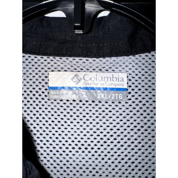 Columbia PFG Black Short Sleeve Fishing Shirt Vented Men’s XXL - Picture 4 of 9